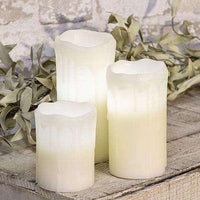 Thumbnail for White Drip Pillar Candle, 3