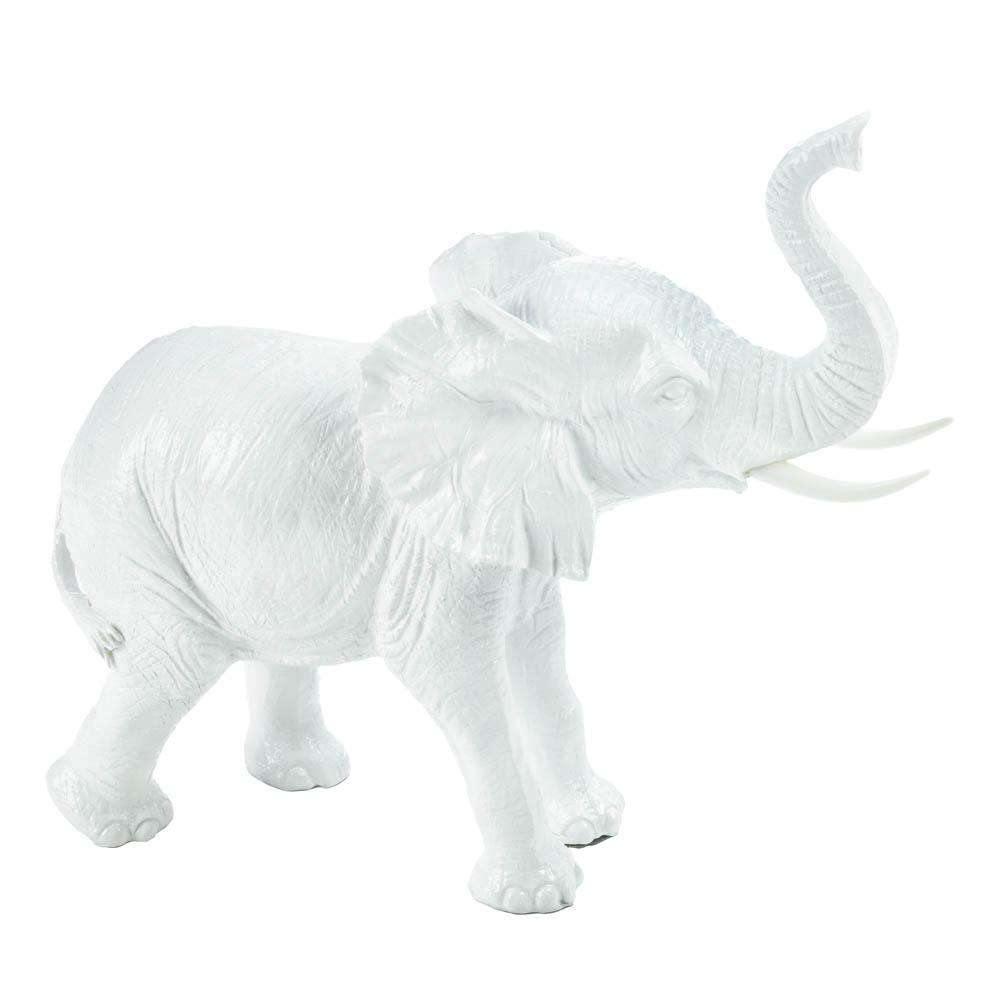 White Elephant Figurine - The Fox Decor