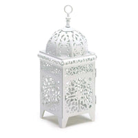 Thumbnail for White Filigree Candle Lantern