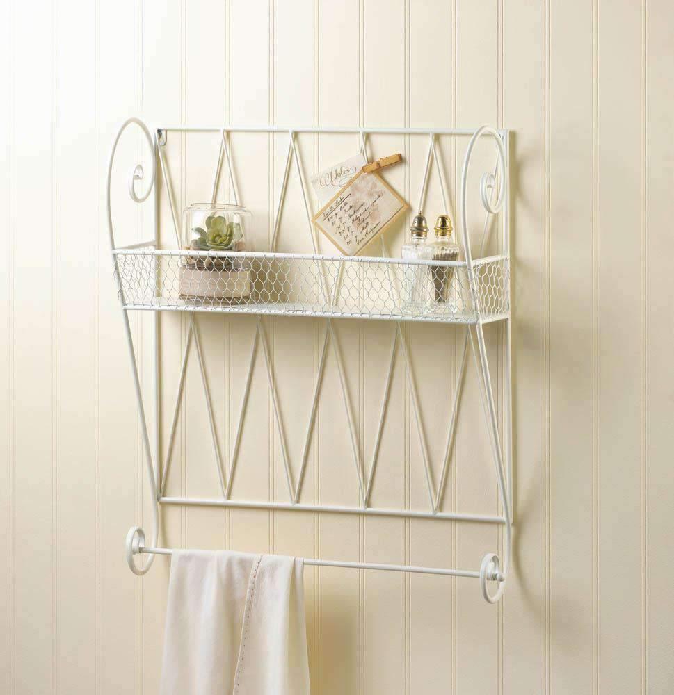 White Wire Wall Shelf - The Fox Decor