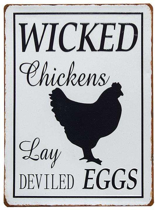 Wicked Chickens Plaque - The Fox Decor