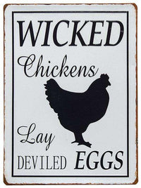 Thumbnail for Wicked Chickens Plaque Farmhouse Decor CWI+ 