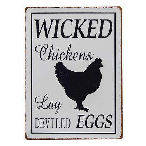 Wicked Chickens Plaque - The Fox Decor