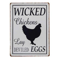 Wicked Chickens Plaque - The Fox Decor