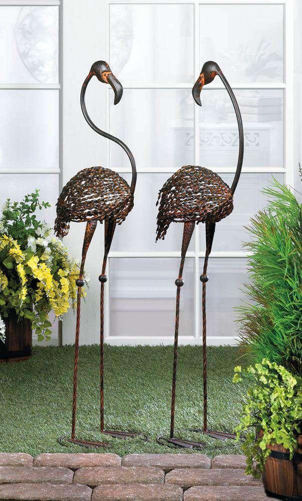 Wild Flamingo Garden Stakes Duo - The Fox Decor