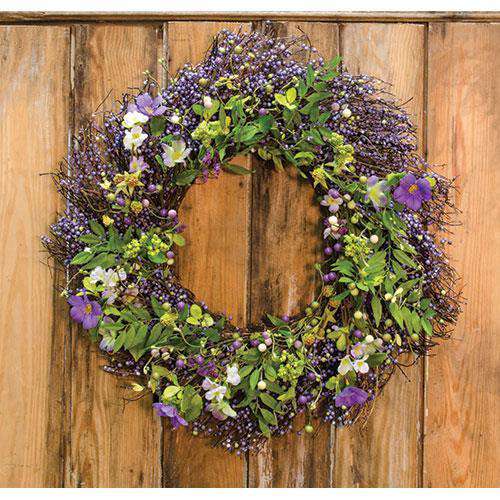 Wild Spring Floral & Berry Wreath, 24" Spring CWI+ 