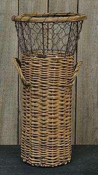 Willow Basket w/Chicken Wire Baskets CWI+ 