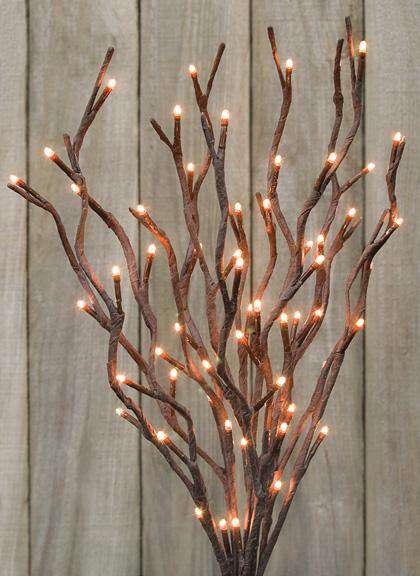 Willow Twigs Lighted Branch - 19-3/4" - The Fox Decor