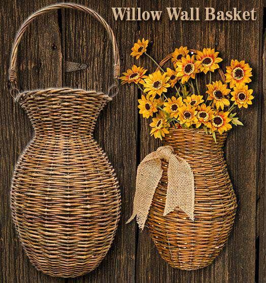 Willow Wall Basket - The Fox Decor