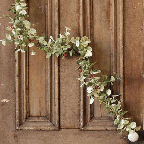 Winter Silver Dollar Garland, 5ft - The Fox Decor