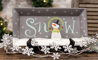 Thumbnail for Winter Wreath Snowman Tray General CWI+ 