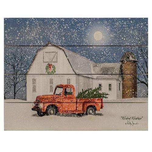 Wintry Weather Pallet Art - The Fox Decor