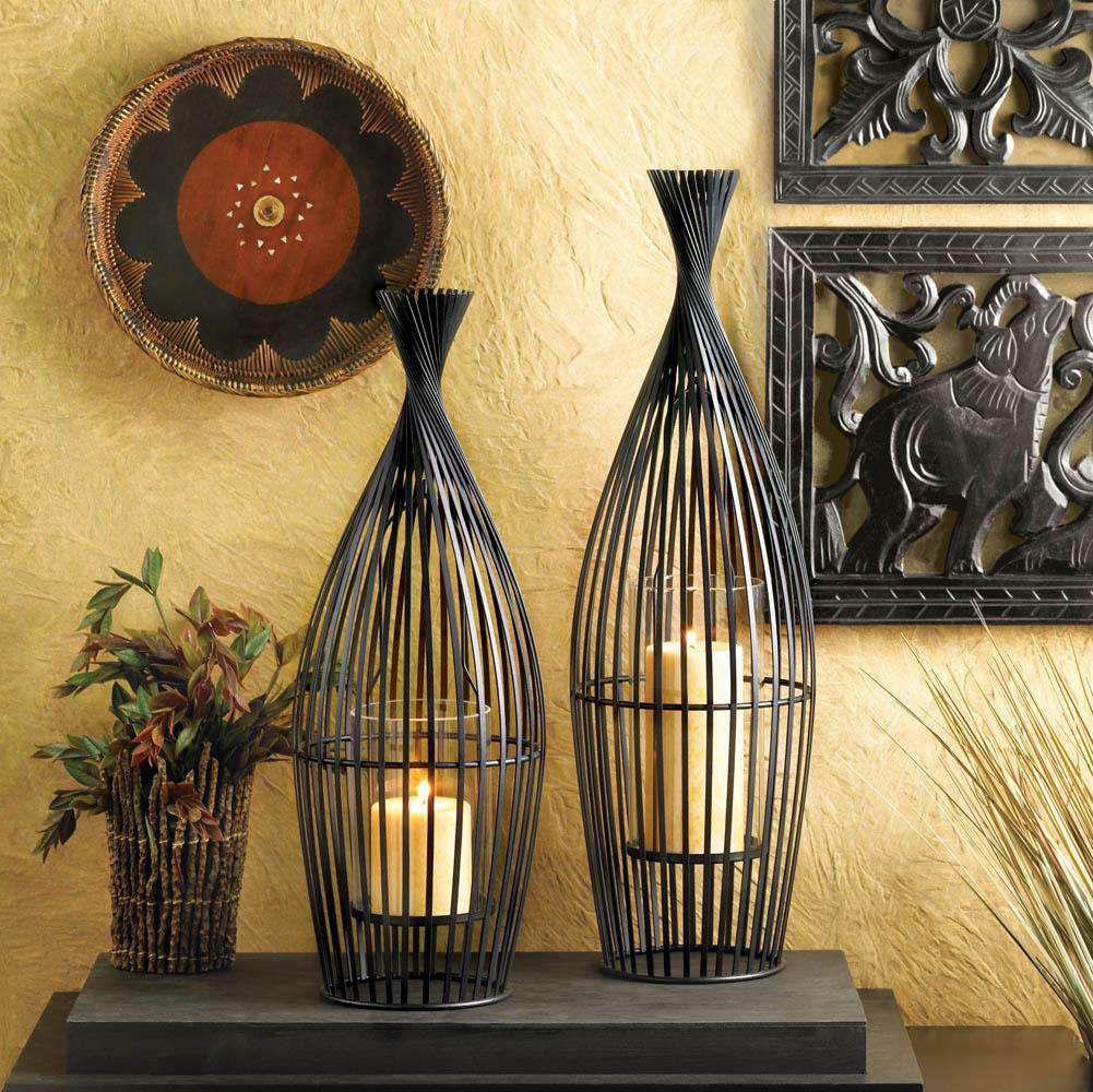 Wire Candle Holder Vase (L) Gallery of Light 