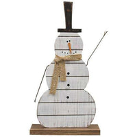 Wood Slat Snowman - 15