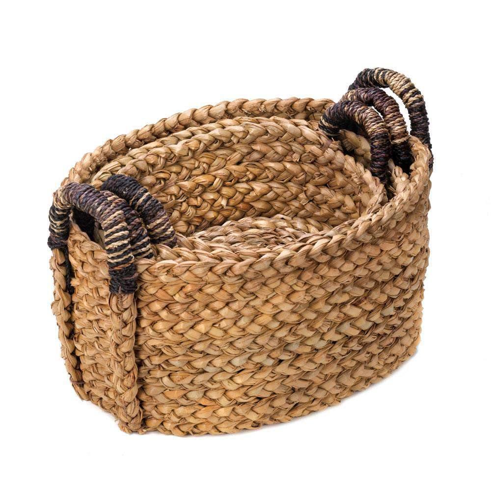 Woven Nesting Baskets set of 3 - The Fox Decor