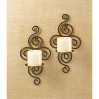 Thumbnail for Wrought Iron Candle Wall Sconces - The Fox Decor