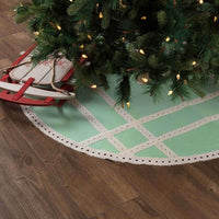 Margot Mint Christmas Tree Skirt 48 VHC Brands - The Fox Decor