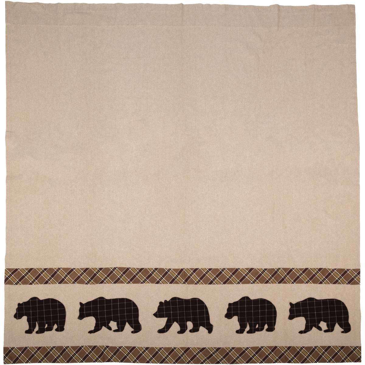 Wyatt Bear Shower Curtain 72"x72" - The Fox Decor