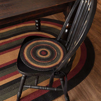 Thumbnail for Wyatt Jute Braided Chair Pad Set of 6 Crimson, Khaki, Espresso Chair Pad VHC Brands 