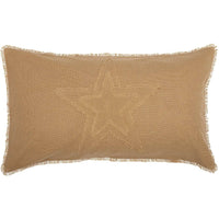 Thumbnail for Burlap Natural Star King Sham 21x37