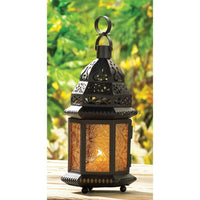 Thumbnail for Yellow Glass Moroccan Lantern - The Fox Decor