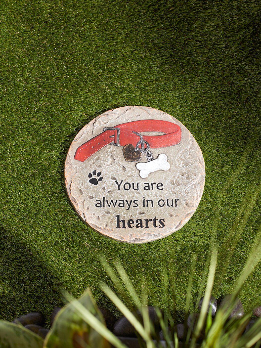 You Are Always In Our Hearts Dog Memorial Stone - The Fox Decor