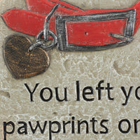 Thumbnail for You Left Your Pawprints On Our Hearts Pet Memorial Stone - The Fox Decor