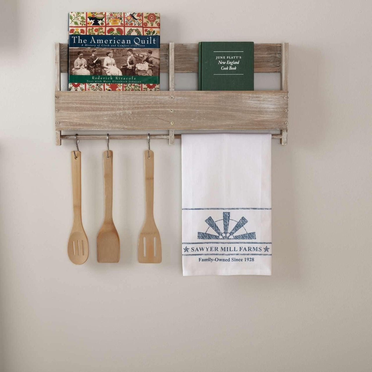 Sawyer Mill Blue Windmill Blade Muslin Bleached White Tea Towel 19x28 VHC Brands - The Fox Decor