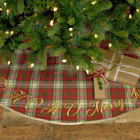 Thumbnail for HO HO Holiday Christmas Tree Skirt 55 VHC Brands - The Fox Decor