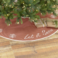 Thumbnail for Let It Snow Christmas Tree Skirt 48 VHC Brands - The Fox Decor