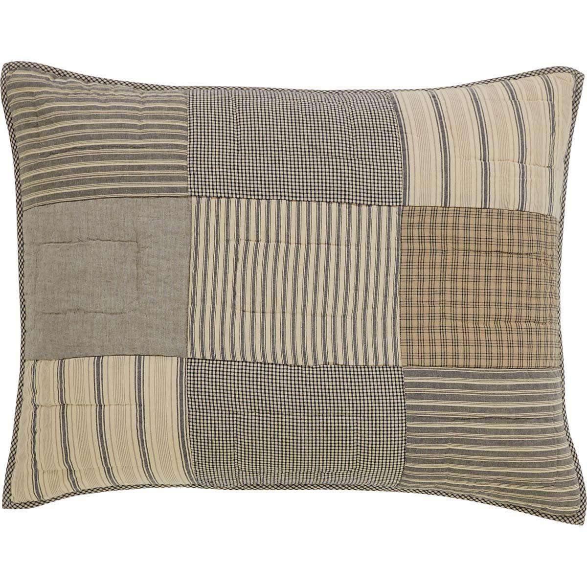 Sawyer Mill Charcoal Standard Sham 21x27 VHC Brands - The Fox Decor
